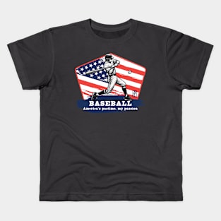 USA - American BASEBALL - Baseball: America's pastime, my passion - color Kids T-Shirt